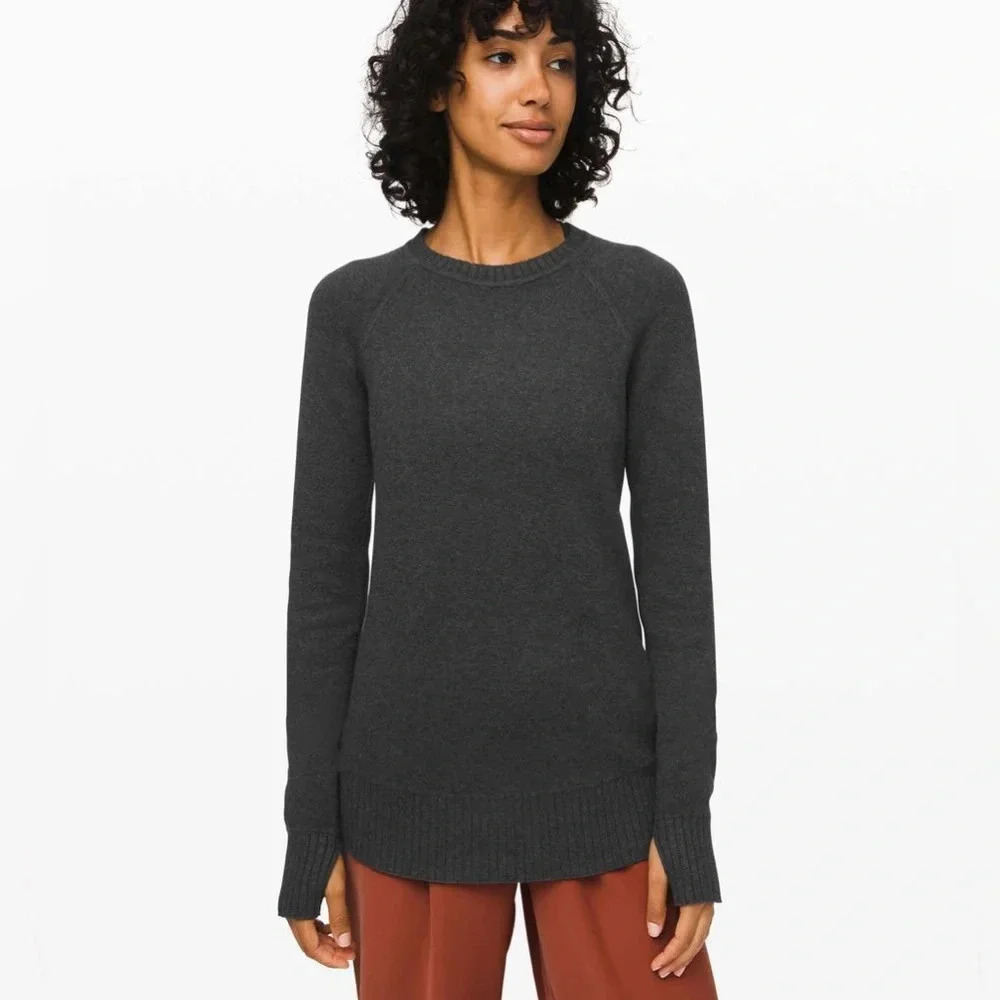 Lululemon Still Lotus Reversible Sweater - Black Heather - XS
